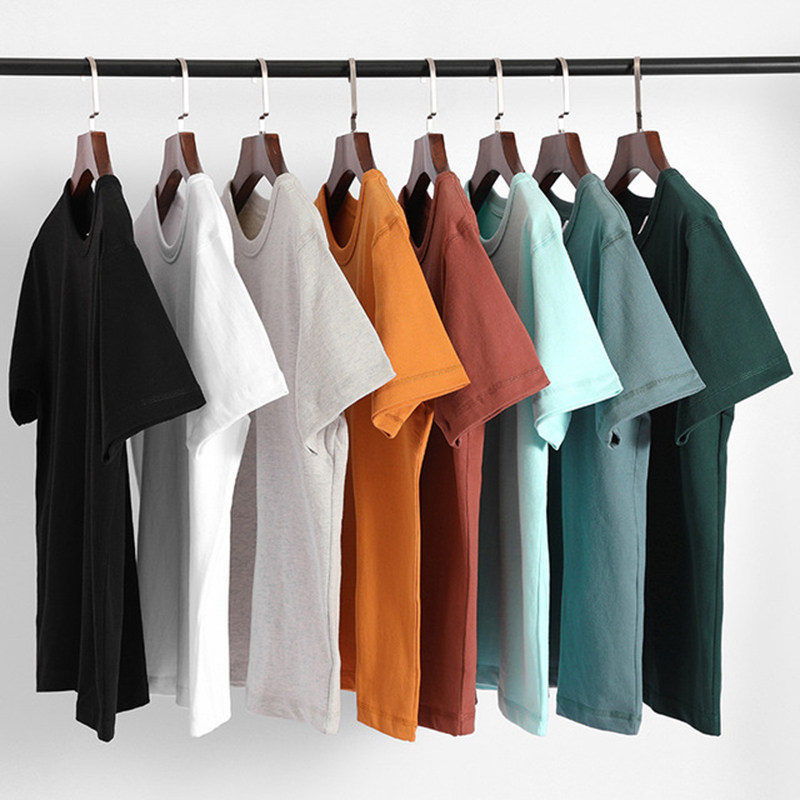 加厚短袖t恤美式白内搭男女320g