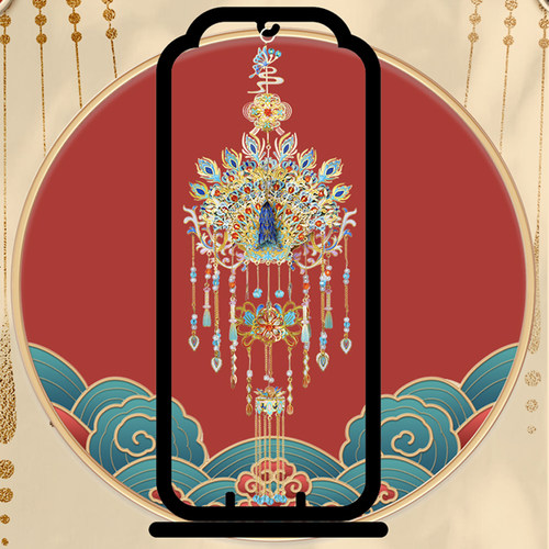 拼界王国金属拼图孔雀香翎香囊