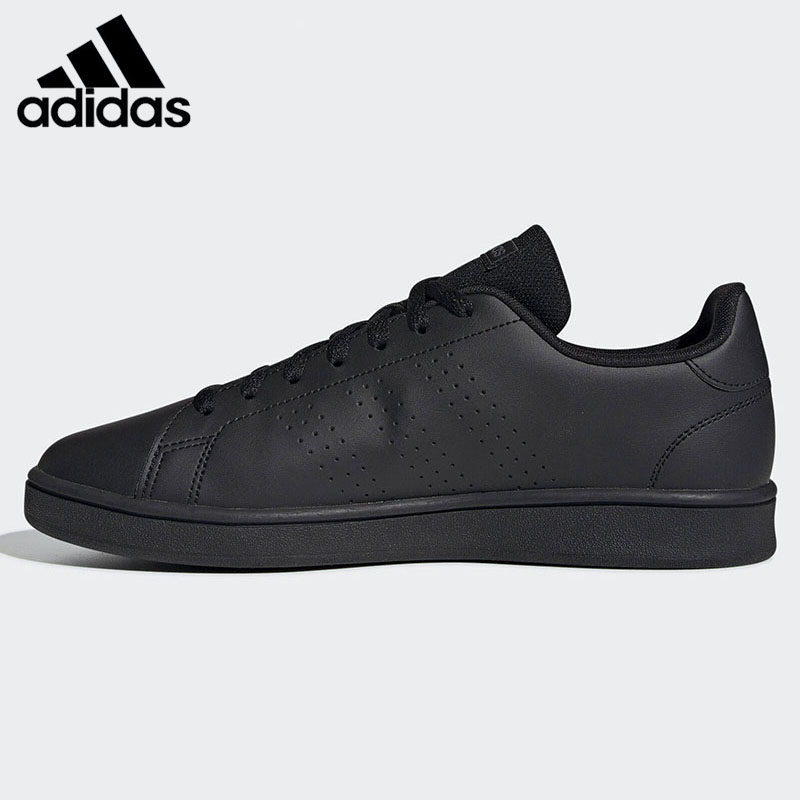 Adidas阿迪达斯板鞋男潮2021春秋季休闲低帮皮面黑色运动鞋