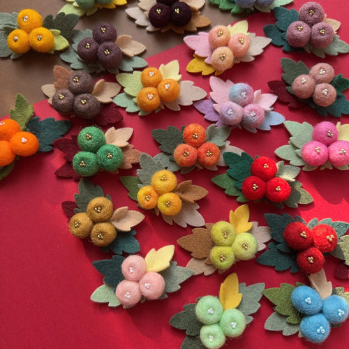 秋日秋冬栗子松果浆果手工材料包