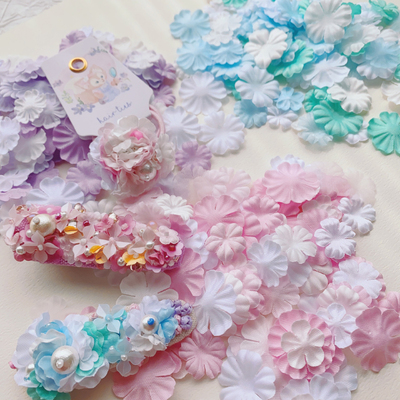 立体定型花片花朵彩色无孔花片
