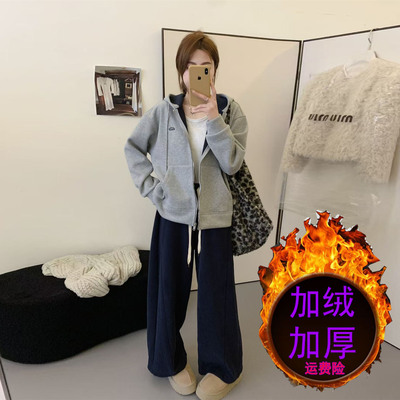 连帽卫衣女新款2025爆款时尚洋气