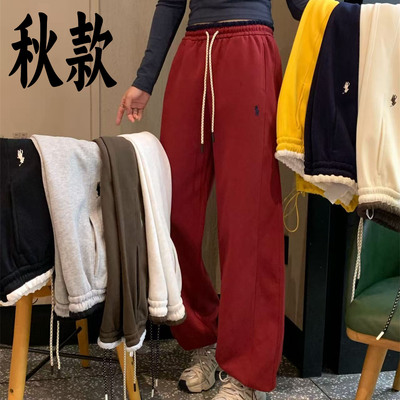 2025新款窄版阔腿裤加厚加绒