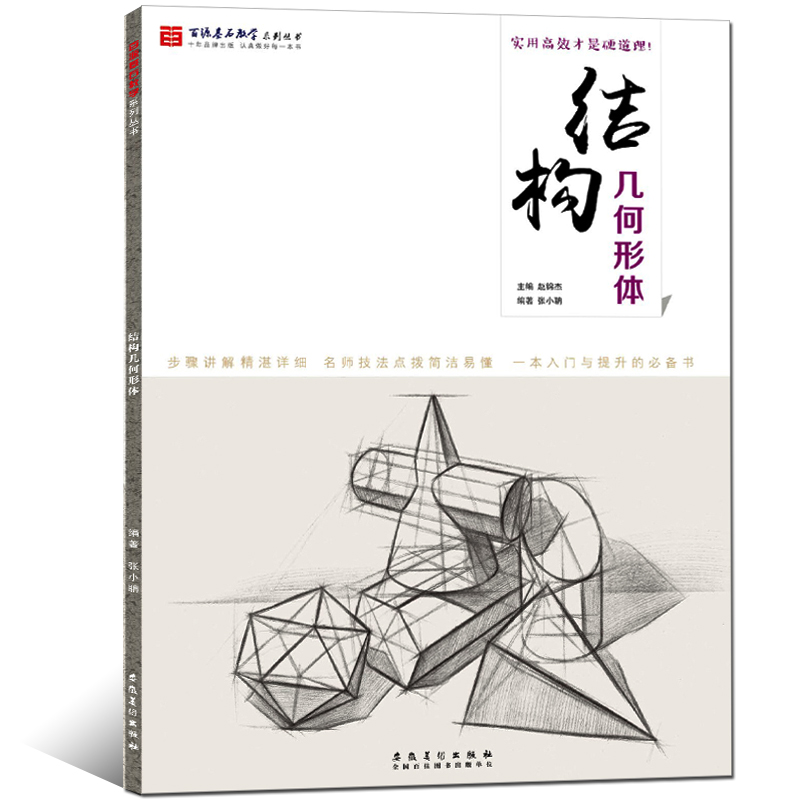 结构几何形体 百源基石教学 张晓聃 从结构到明暗铅笔画素描基础教程 石膏书籍基础入门美术教程临摹临本教材