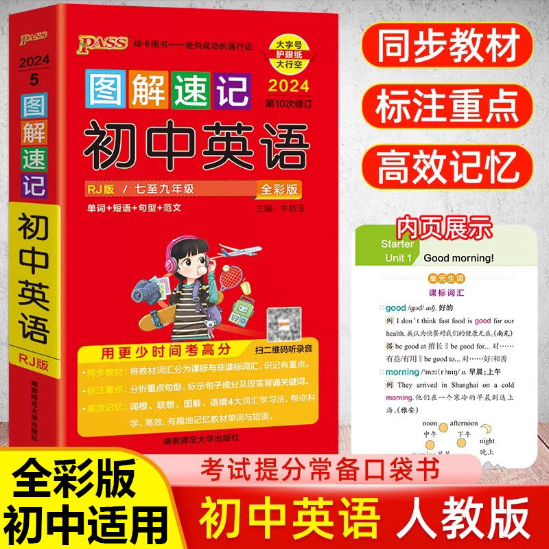 图解速记初中英语单词语法知识