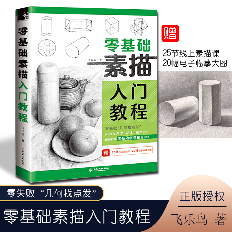 零基础素描入门教程 208页/册 16开