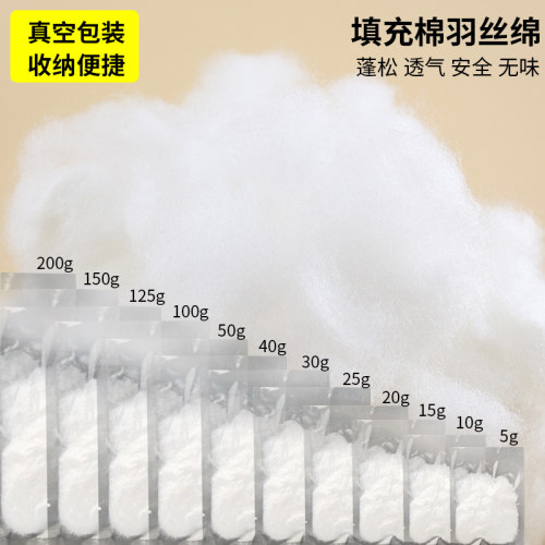 棉花填充物高弹纤维丝绵羽绒家用