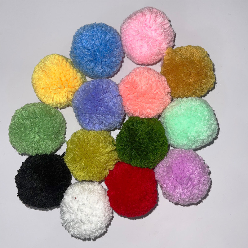 苔藓地毯毛球牛奶棉毛球5厘米服装地毯配件圣诞树绒球蒲公英毛球