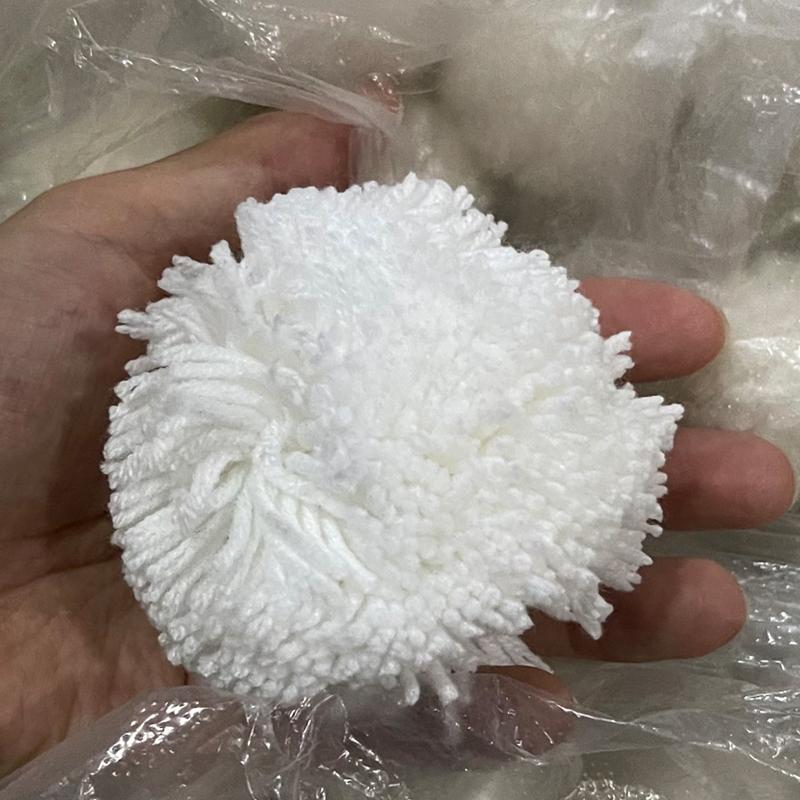 超大毛球8厘米毛球牛奶棉毛球挂件装饰毛球