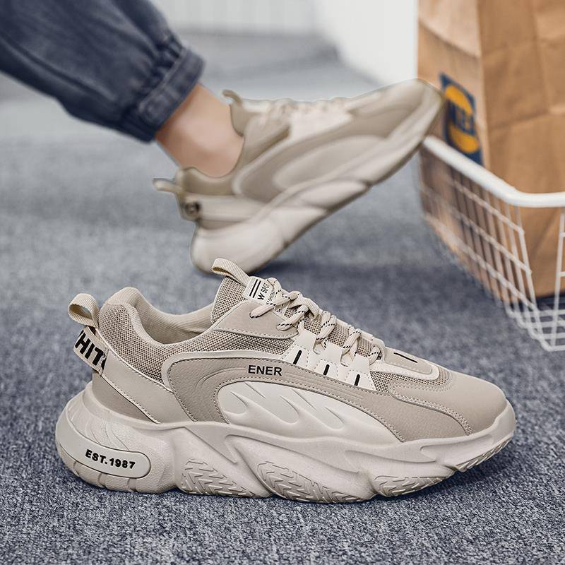 莆田男鞋2025新款秋季厚底增高学生跑步鞋夏季运动百搭休闲老爹鞋