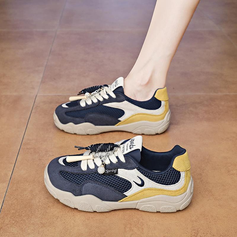 鞋子女2025新款秋季超火覆古德训鞋轻便软底休闲运动鞋防滑跑步鞋