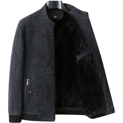 【雪尼尔面料】中老年人加绒外套