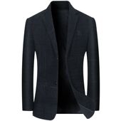 商务外套单件便西上衣中老年爸爸西装 休闲西服中年男装 男士 春秋季