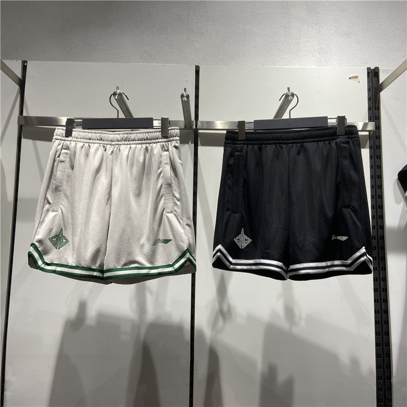 李宁速干宽松运动短裤篮球比赛裤