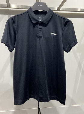 李宁2022夏季新款运动POLO衫男健身跑步训练透气速干短袖 APLS073