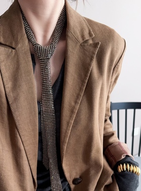 超闪领带项链小众时尚长链个性饰品NEGlc 0715