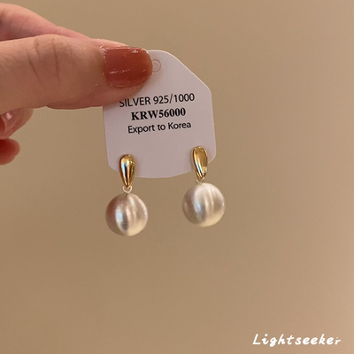 小众独特气质磨砂拉丝金属球耳钉2025新款爆款秋冬耳环轻奢高级感