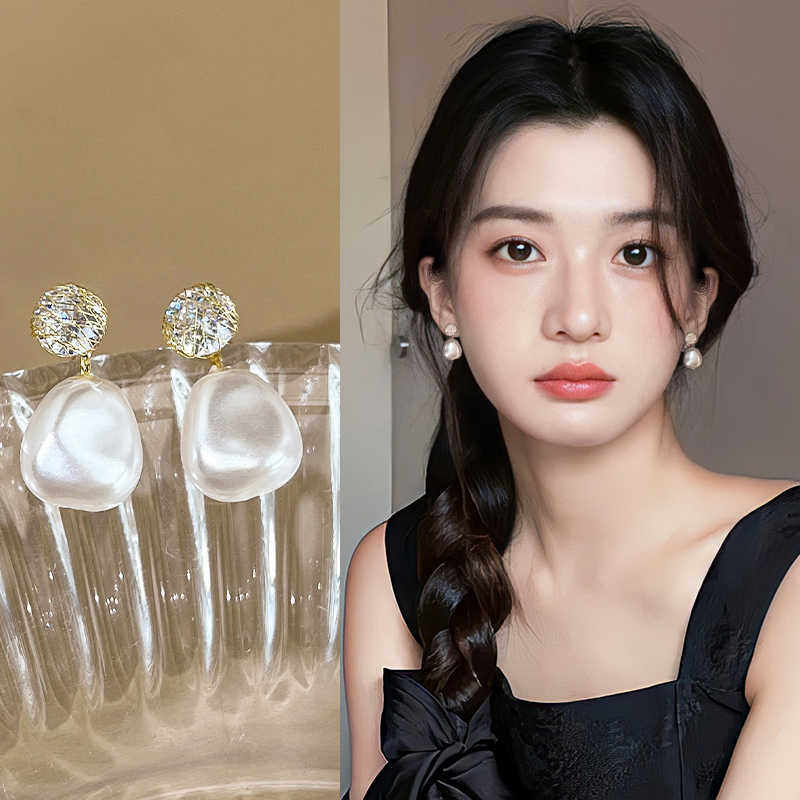 日常通勤韩系不规则蚊香盘耳钉气质法式轻奢耳环小众独特耳饰耳钉