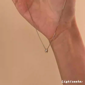 小银豆项链女款 简约气质百搭相思豆锁骨链高级感轻奢小众 2026新款