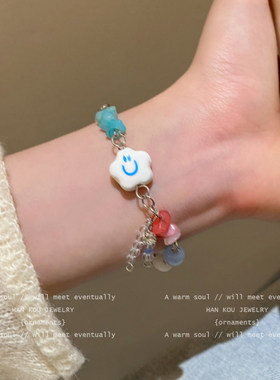 多巴胺手链夏天的手链彩色小众精致闺蜜学生女生手饰糖果色女手串