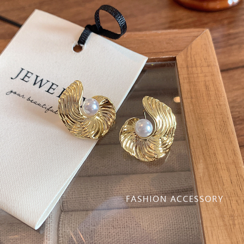 复古欧美时尚夸张不规则抽象设计感耳环女小众个性高级感耳钉耳饰