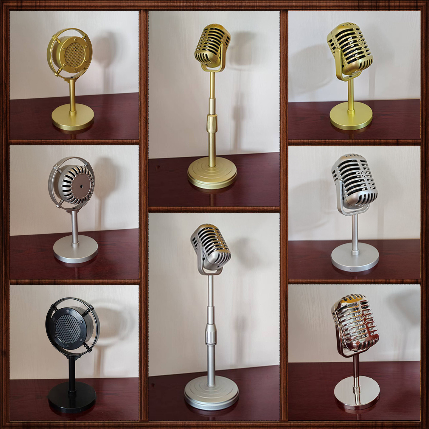 复古立式麦克风道具小众影楼话筒