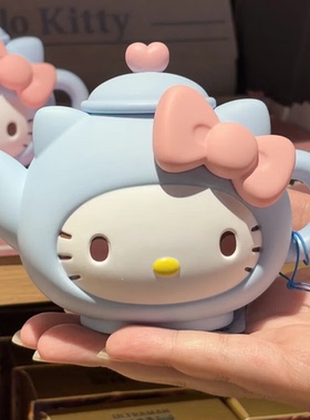 正品现货hollokitty果果茶话会KT猫水壶收藏装饰摆件高颜值礼物