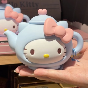 正品现货hollokitty果果茶话会KT猫水壶收藏装饰摆件高颜值礼物