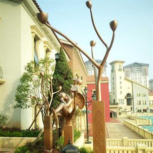 和信智造《景观雕塑》不锈钢雕塑定制户外园林景观广场金属雕塑