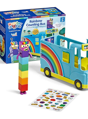 美国Numberblocks 儿童动画数字块彩虹计数巴hand2mind宝宝玩具车