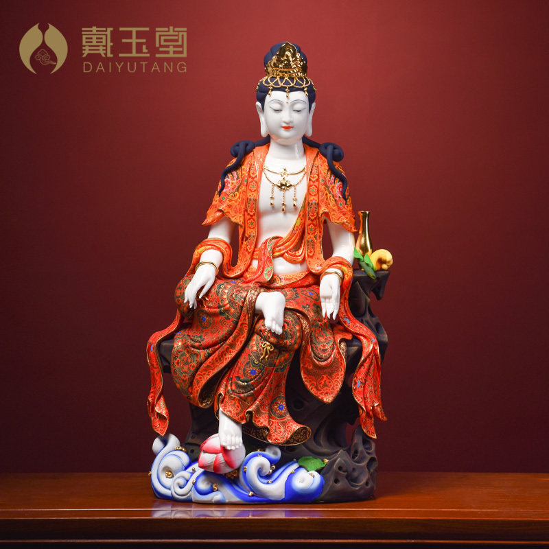 戴玉堂极彩自在艺术风观音佛像