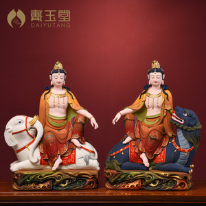 戴玉堂极彩林建平艺术风陶瓷佛像