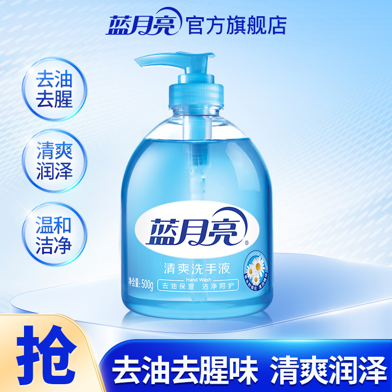 蓝月亮去油污清爽野菊花洗手液