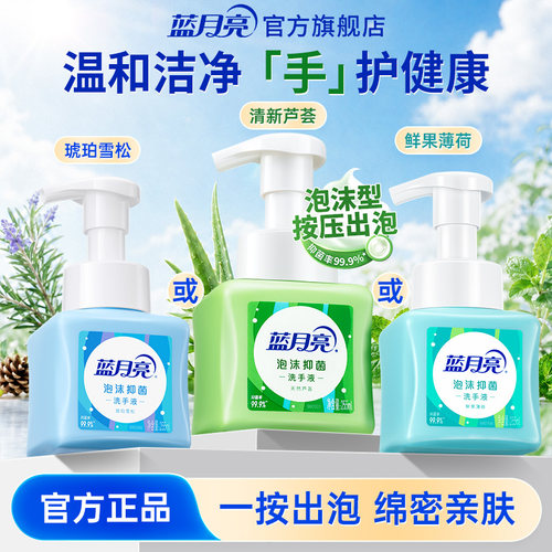 蓝月亮泡沫抑菌洗手液多香型可选