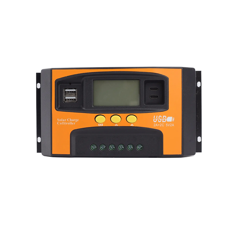 12V24V30A40A50A60A太阳能控制器带TYPE-C口光伏发电显示控制器