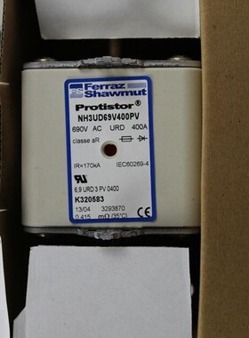 Protistor熔断器690V AC URD 160A NH1UD69V160PV C320369