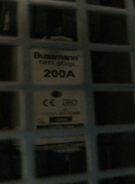 BUSSMANN低压熔断器 NH1  gG/gL 125A 200A 690VAC 200NHG1B-690