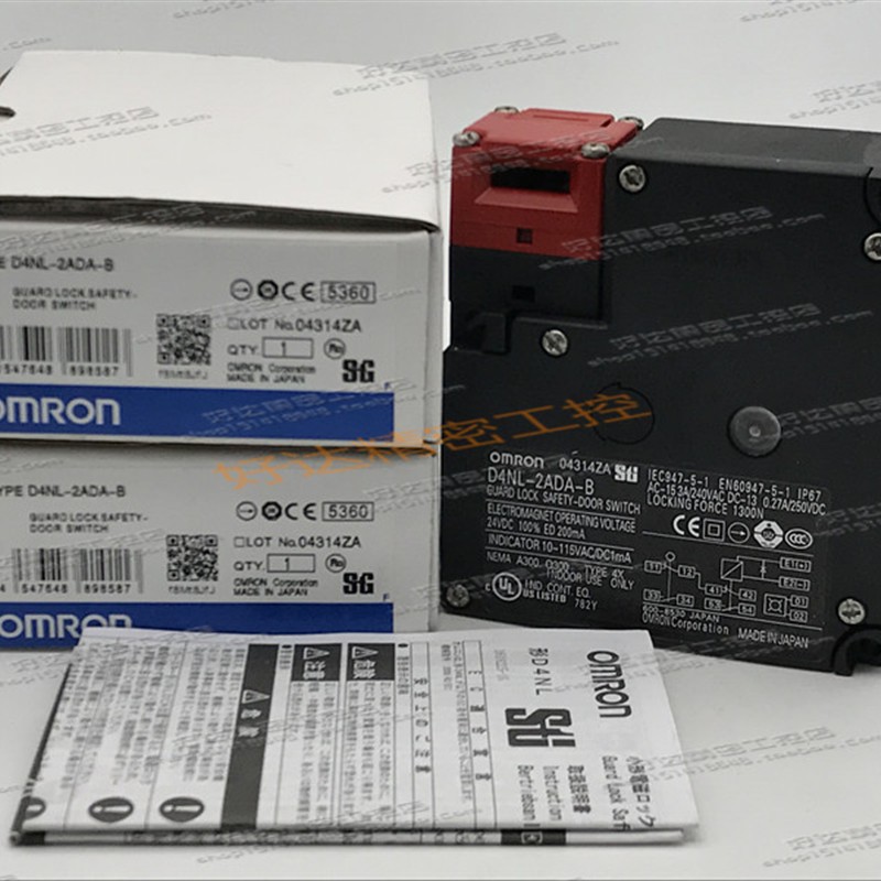 D4NL-2ADA-B 24VDC /OMRON 安全门开关 现货全新