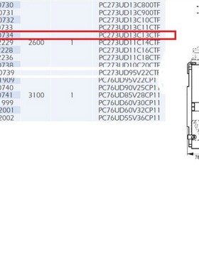 PC76UD95V22CPI  M301909 9.5URD273PLAF2200 PROTISTON熔断器