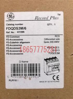 GE 断路器  FDQ160  FDQDS3M/6 漏电模块/ 断路器模块