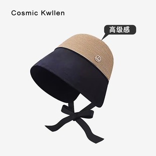 出游防紫外线防晒遮阳草帽 Cosmic Kwllen日本大檐水桶渔夫帽夏季