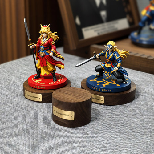 胡桃木手办模型摆件定制