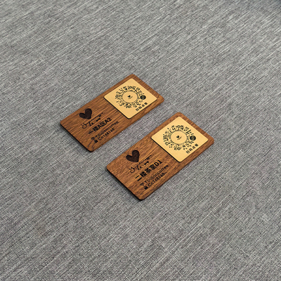 二维码桌贴定制实木点餐牌