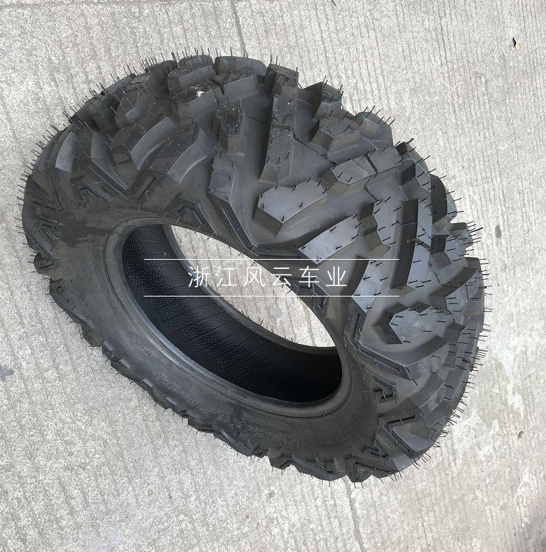 四轮越野摩托钢管车配件 沙滩车卡丁车27X9-14寸A字花纹越野轮胎