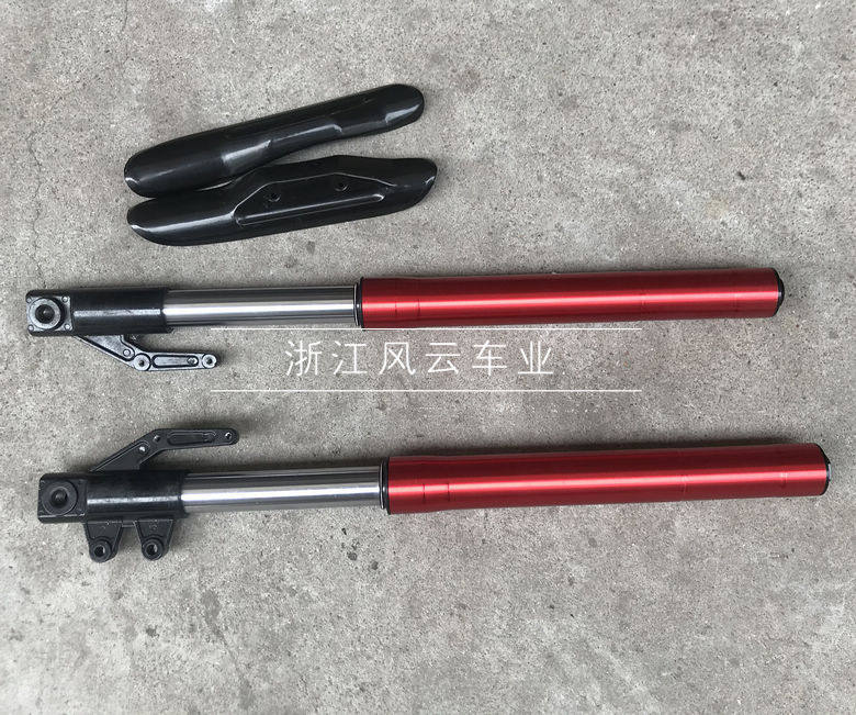 小高赛越野摩托车改装前减震倒置前叉避震器长65CM减震方向器龙头