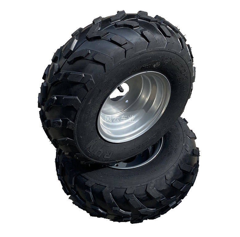 卡丁车配件 小公牛小火星沙滩车16X8-7寸越野轮胎带轮毂 16*8-7