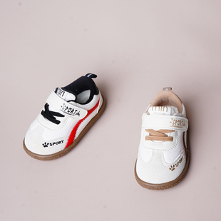巴托童鞋 25秋吸汗透气网布超轻宝宝软底防滑薄绒学步鞋KQKA-728