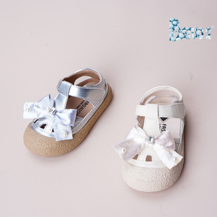 26夏季 凉鞋 新品 宝宝女童软底防滑蝴蝶结皮鞋 751 韩版 巴托童鞋