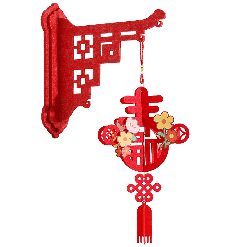 入户门口挂件新年装饰2026新款福字灯笼挂饰喜庆过年春节氛围布置