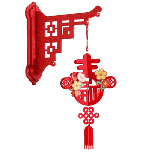 入户门口挂件新年装饰2026新款福字灯笼挂饰喜庆过年春节氛围布置